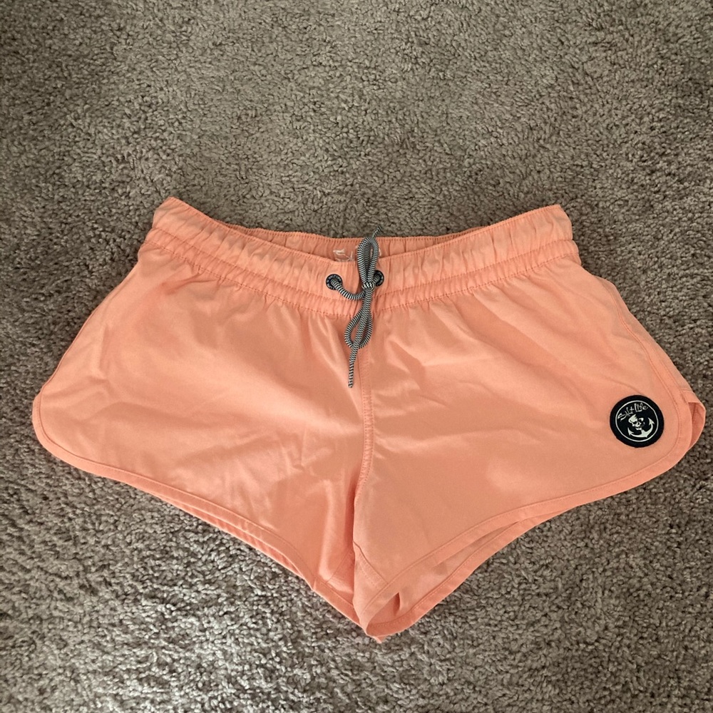 Coral pink salt life board shorts